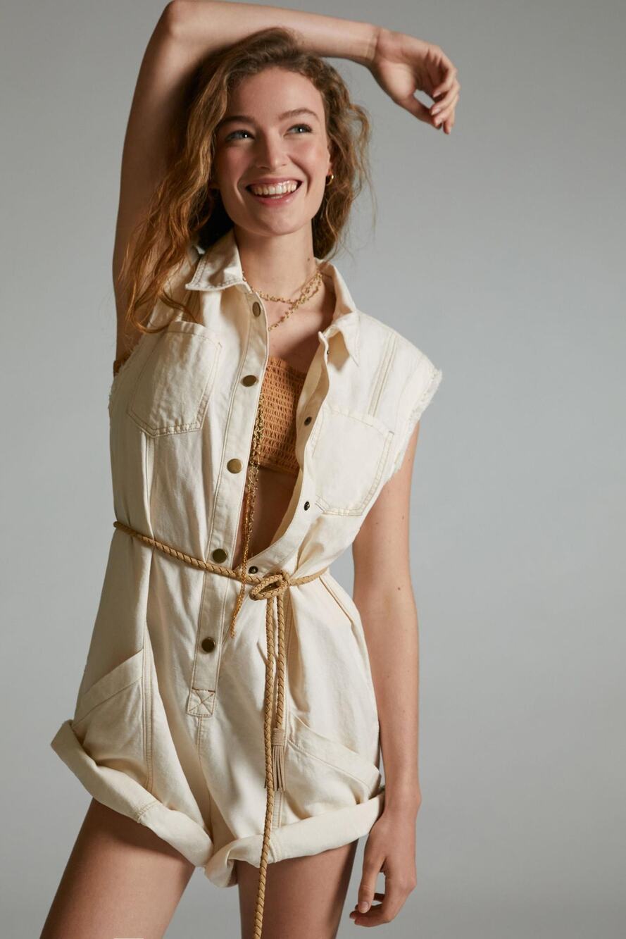 Anthropologie Pilcro Mechanic Romper - New XS